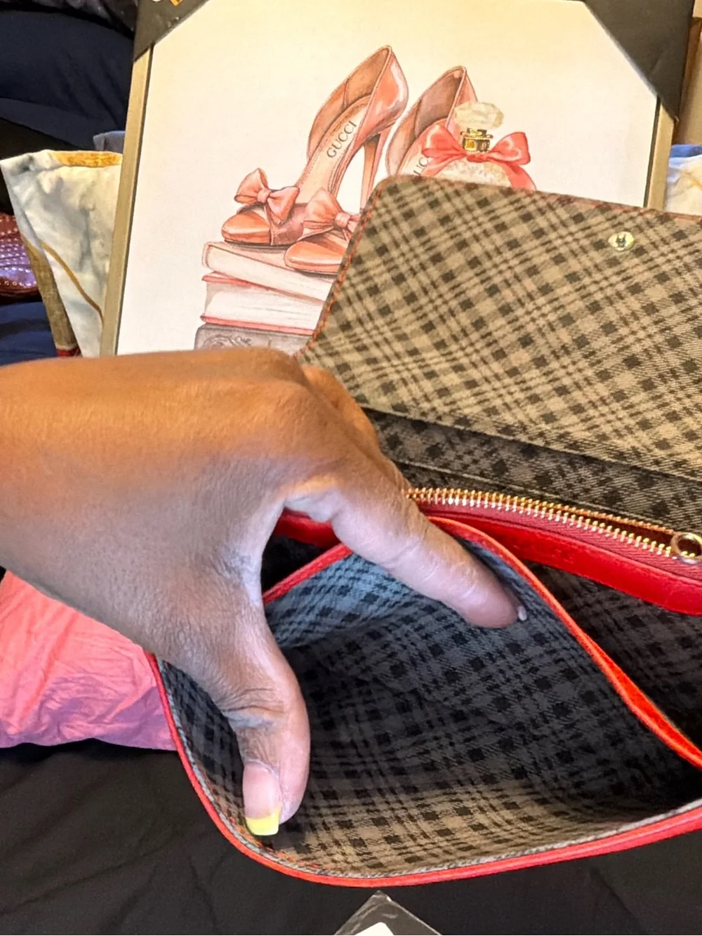 See by Chloé Red Leather Bow Wallet - Picture 10 of 16